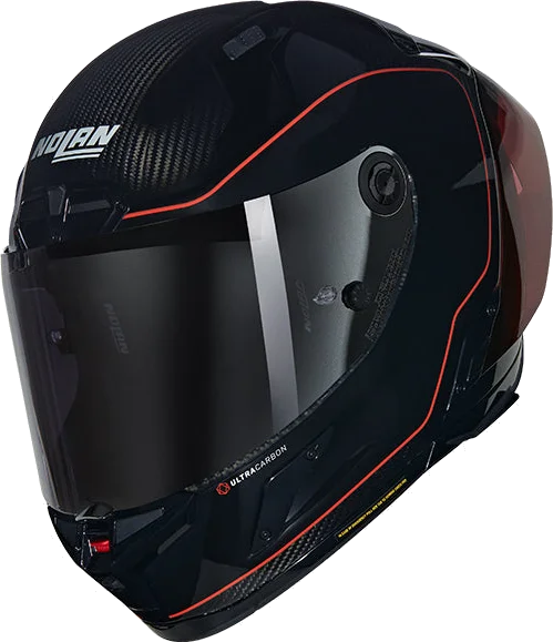 Nolan X-804 RS Carbon Full Face Helmet Asso Di Picche 342 - Black / Red, carbon red