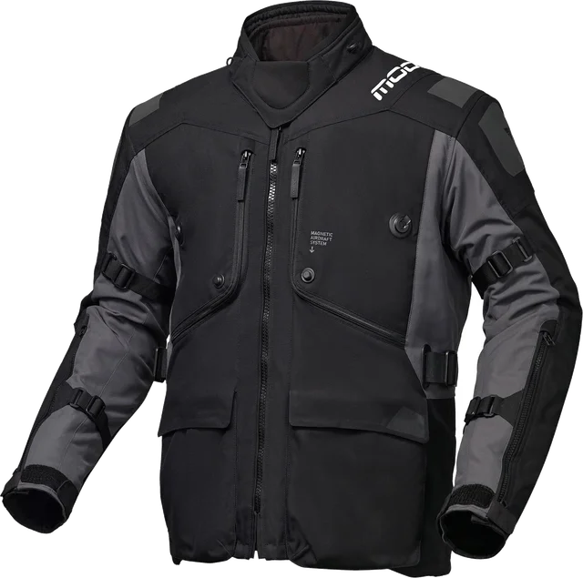 Modeka Aeris II Motorcycle Textile Jacket, light grey/black