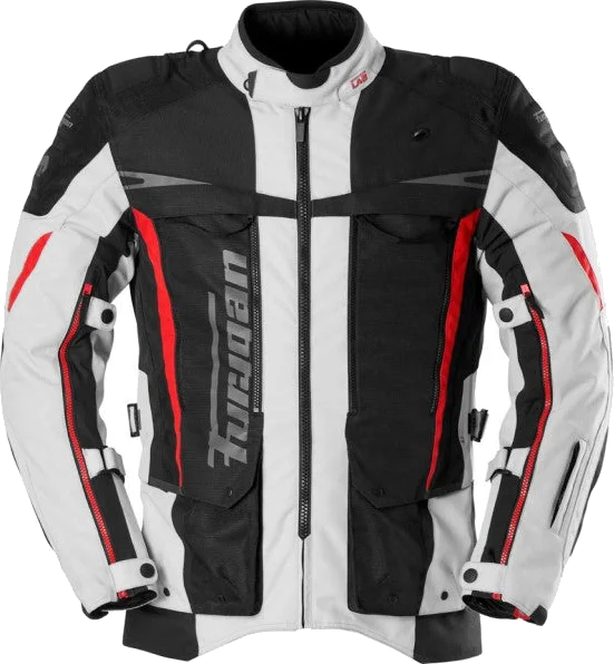 Furygan Motorcycle Jacket Montroc 3-in-1, black red