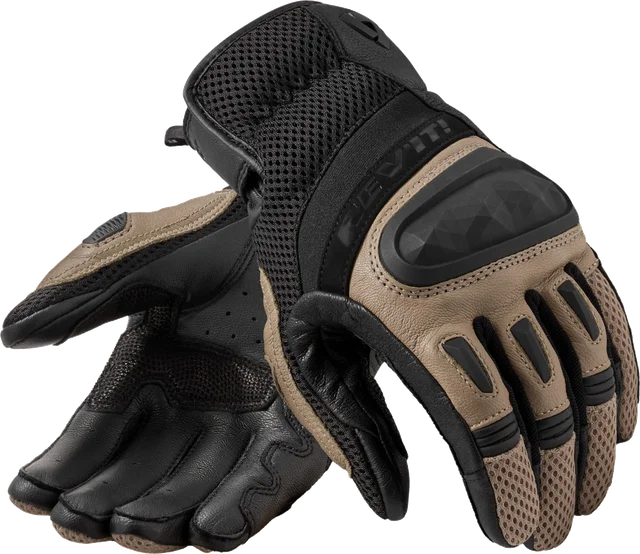 REV'IT! Revit Dirt 4 Mesh Leather Gloves Black / Sand, Black / Sand