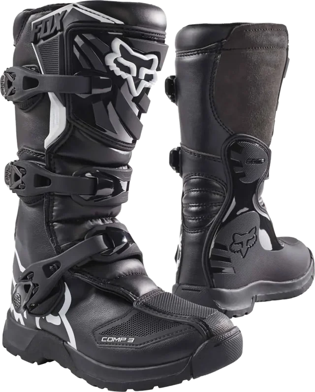 Fox Racing Comp 3 Youth Off-Road Boots, black