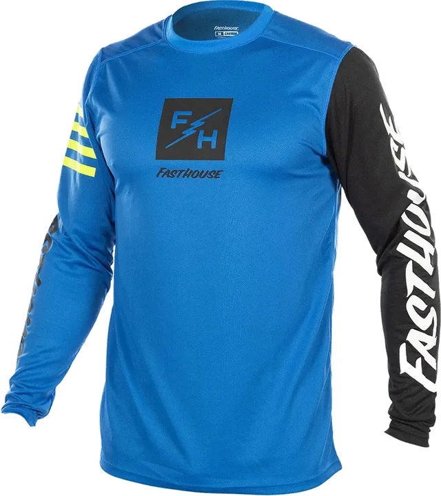 Fasthouse Carbon Echo Youth Jersey - Electric Blue, electric blue