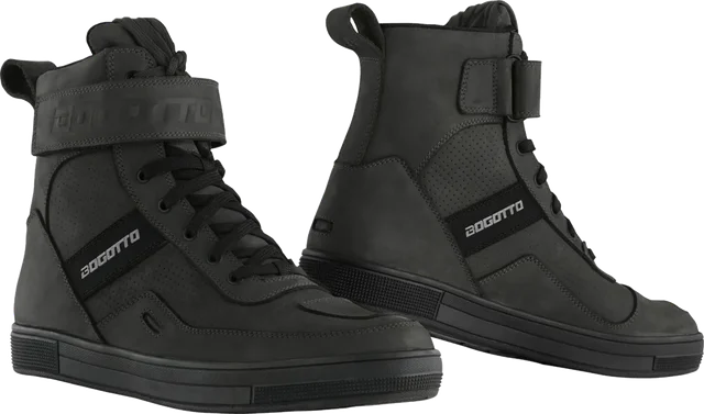 Bogotto Denton perforated waterproof Motorcycle Shoes, black