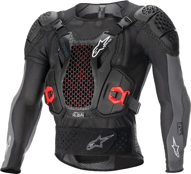 Alpinestars Bionic Plus V2 Protection Jacket Black Anthracite Red, Black Anthracite Red