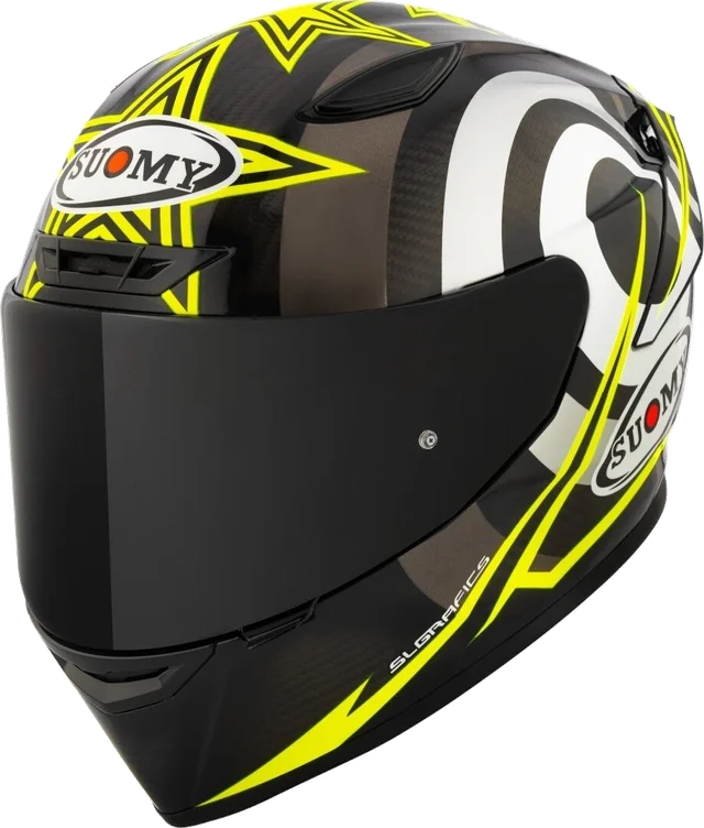 Suomy TX-Pro Neil Hodgson Replica Full Face Helmet, Yellow / White / Black