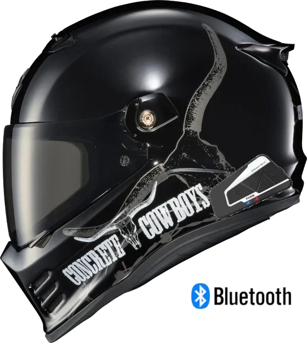 Scorpion Covert FX Bluetooth Helmet Concrete Cowboys