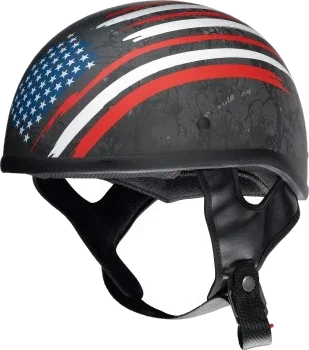 Z1R CC Beanie Half Shell Helmet Justice - Black/Red/White/Blue
