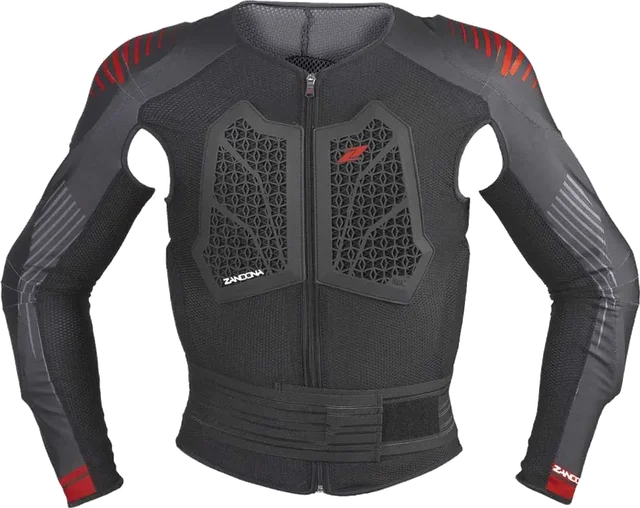Zandonà Zandona Action X6 Long Sleeve Protective Jacket, Black / Red
