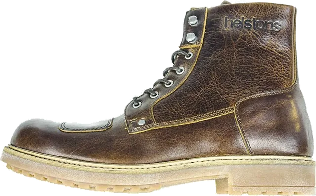 Helstons Aniline Leather Mountain Motorcycle Boots, Brown