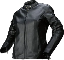 Z1R Womens 357 Leather Motorcycle Riding Jacket, Black