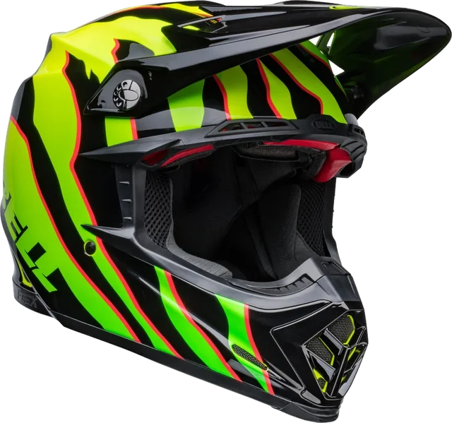 Bell Moto-9S Flex Claw Motocross Helmet, Black/White