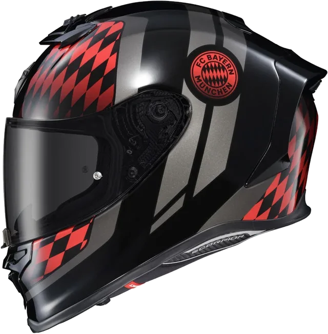 Scorpion EXO R1 Air FC Bayern Munchen Helmet CLOSEOUT, black