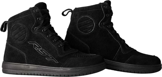 RST HiTop Moto Sneaker Mens CE Boots, blacksuede