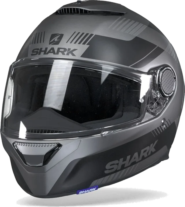 Shark Spartan 1.2 Strad Mat Black Anthracite Silver Full Face Helmet