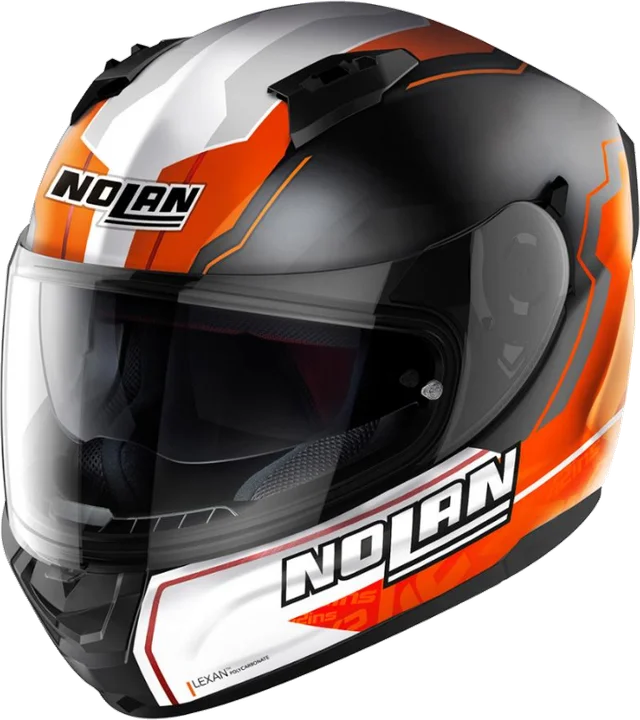 Nolan N60-6 Gemini Replica 54 A. Rins Flat Black Full Face Helmet, Black