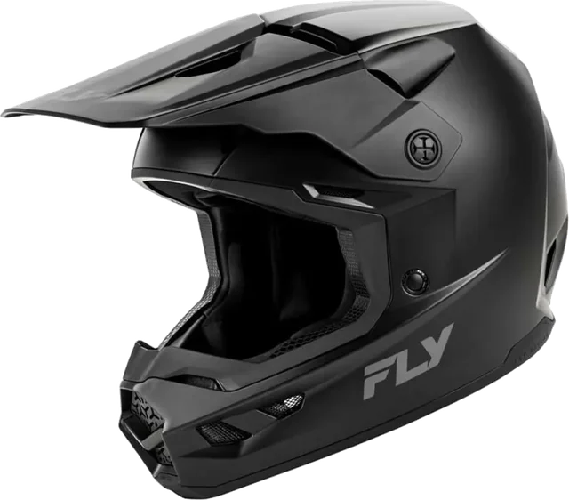 Fly racing Kinetic Solid Junior Off-road Helmet, Black Matt