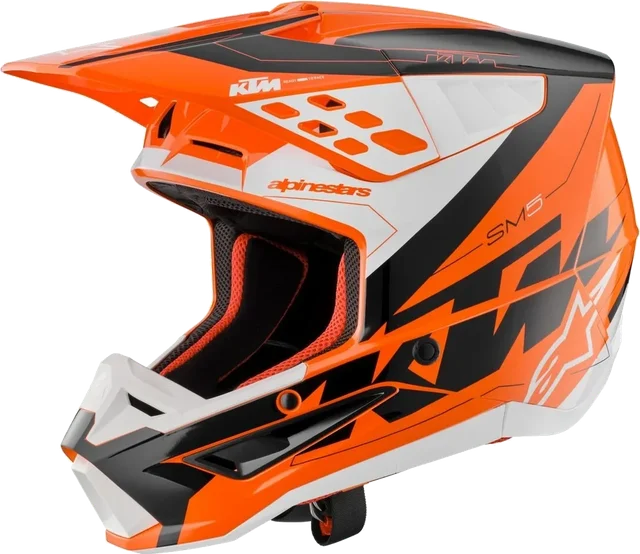 Alpinestars KTM PowerWear Alpinestars S-M 5 Helmet, Orange