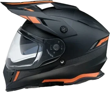 Z1R Range Dual Sport Helmet Uptake Graphic Black Orange