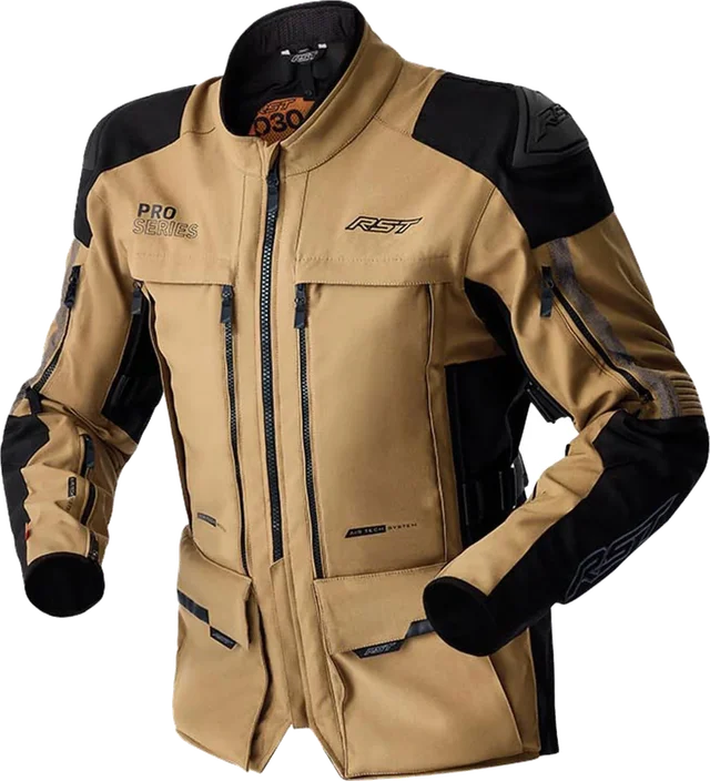 RST Pro Series Adventure D3O Textile Jacket - Sand / Black, Sand / Black