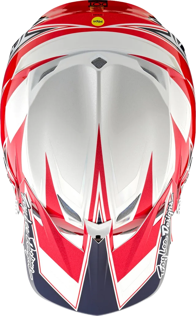 Troy Lee Designs SE5 Composite Helmet W/MIPS Troy Lee Designs X Oakley Vision White / Blue, WHITE / BLUE