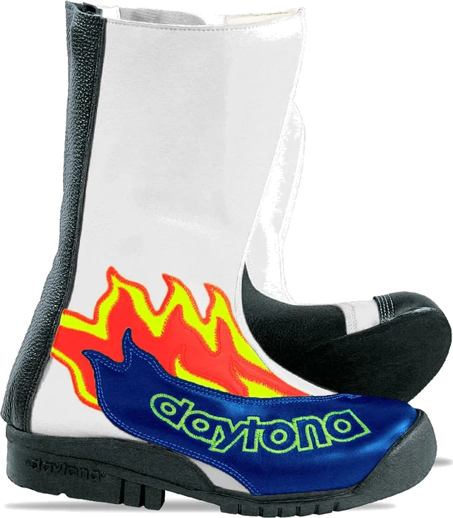 Daytona Speed Youngsters Kids Motorcycle Boots, blue/white