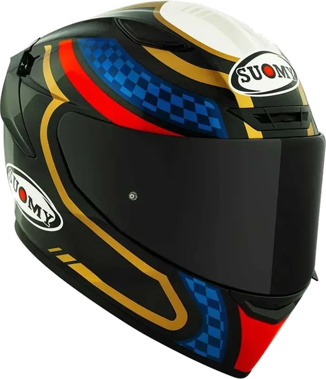 Suomy TX-PRO Emblem Helmet, Black / Gold / Blue