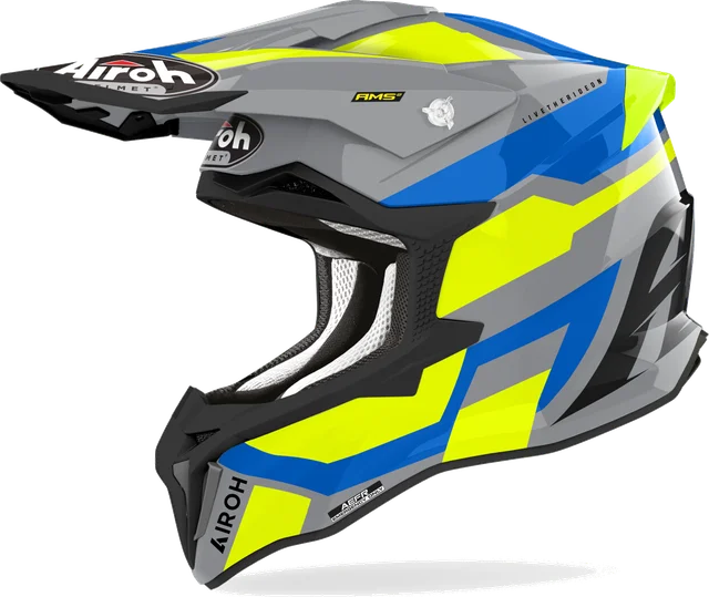 Airoh Strycker Glam Yellow Helmet, Yellow