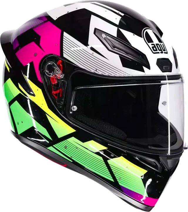 Agv K1 S E22.06 Helmet Punkpulse Black/Purple/Lime Gloss