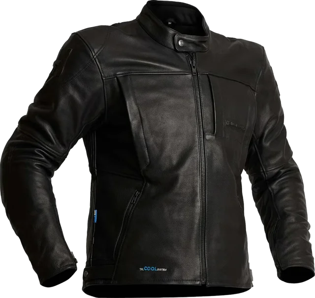 Halvarssons Racken waterproof Motorcycle Leather Jacket, black