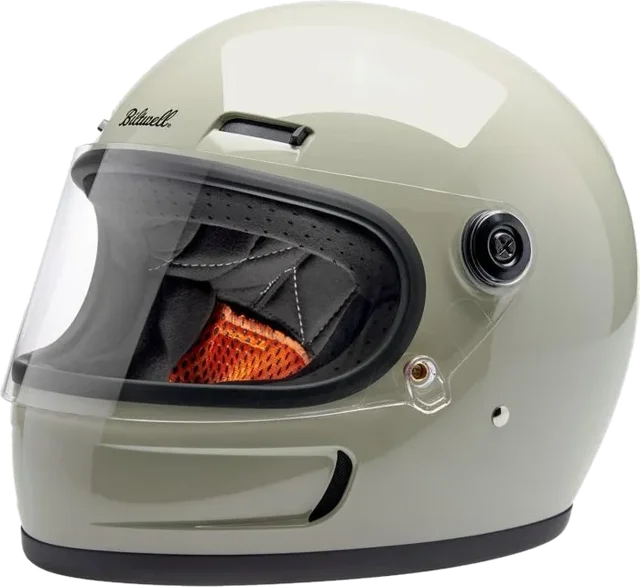 Biltwell Gringo SV Helmet - Gloss Silver, CHALK GREY