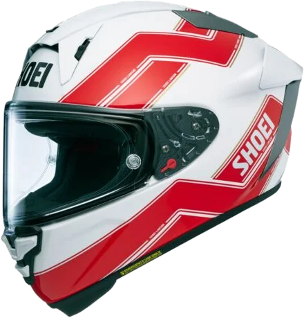 Shoei X-15 Lawson Helmet, Red/White