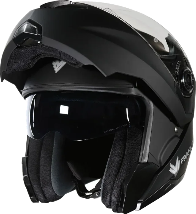 Frank Thomas FT998 Flip Helmet Matt Black, Matt Black