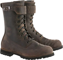 Alpinestars Mens Oscar Collection Firm Drystar Leather Boots, Dark Brown Oiled