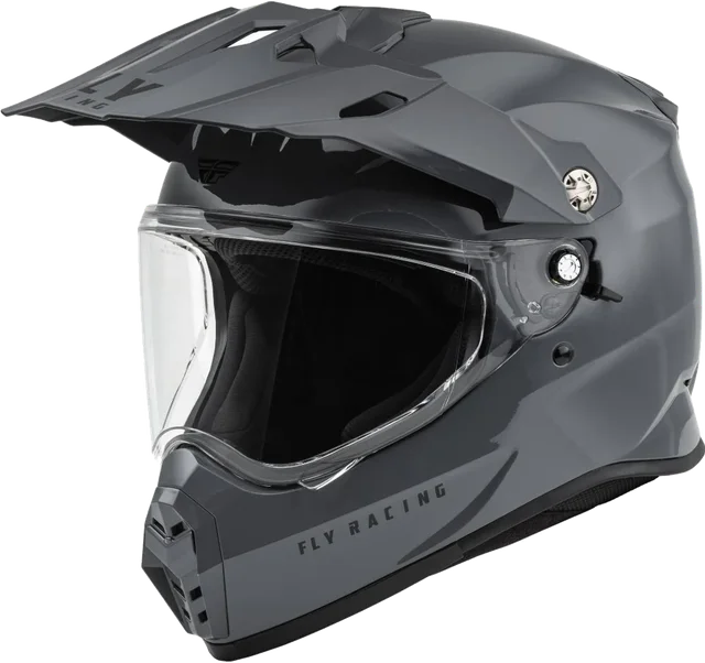 Fly Racing Trekker Solid Helmet, Grey