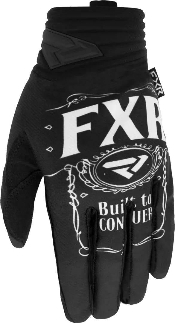 FXR Prime Conquer Motocross Gloves, black/white