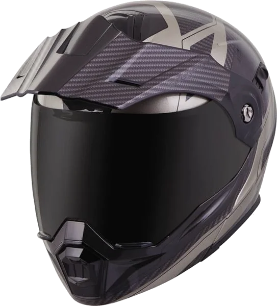 Scorpion EXO EXO-AT950 Tuscon Modular Dual Sport Helmet, Titanium/Black