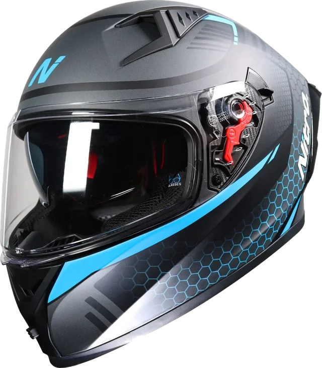Nitro N501 Apex DVS Helmet Satin Black Gun Metal Blue, Satin Black Gun Metal Blue