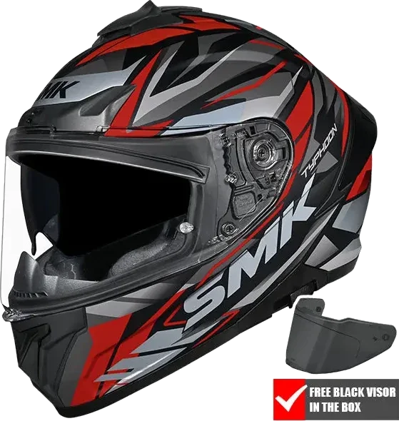 SMK Typhoon Rival MA267 Black / Grey / Red, MA267