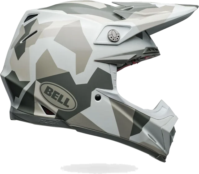 Bell Helmets Bell Moto-9S Flex Rover Helmets CLOSEOUT, white camo