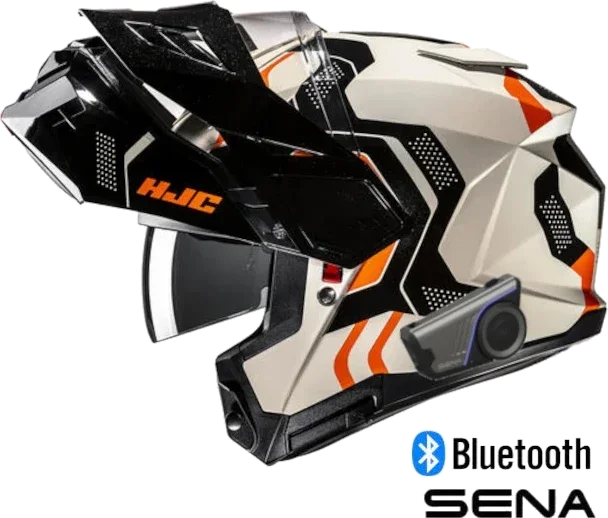 HJC i80 Sena 60S Bluetooth Modular Helmet Velly MC-7