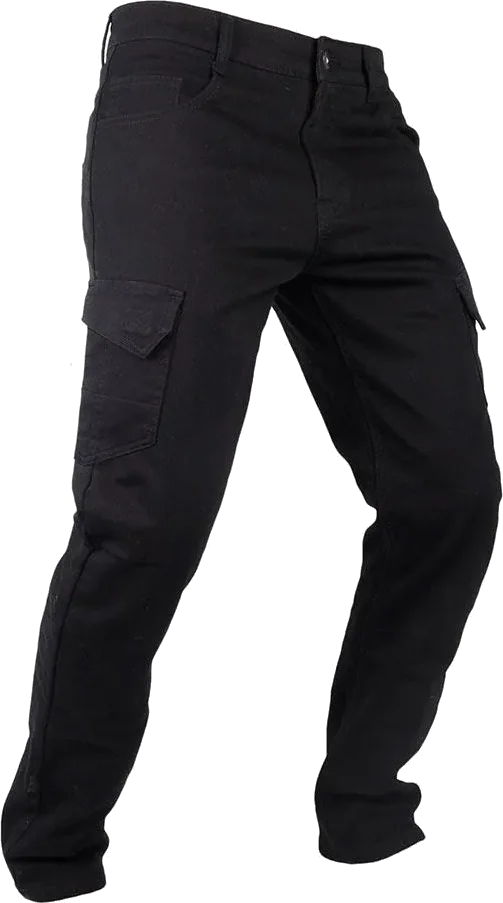 Overlap Cargo Pants, Black