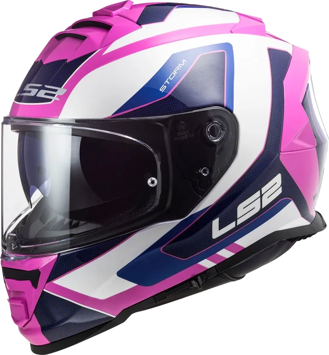 LS2 Helmets LS2 Assault Techy Helmet CLOSEOUT, gloss white pink