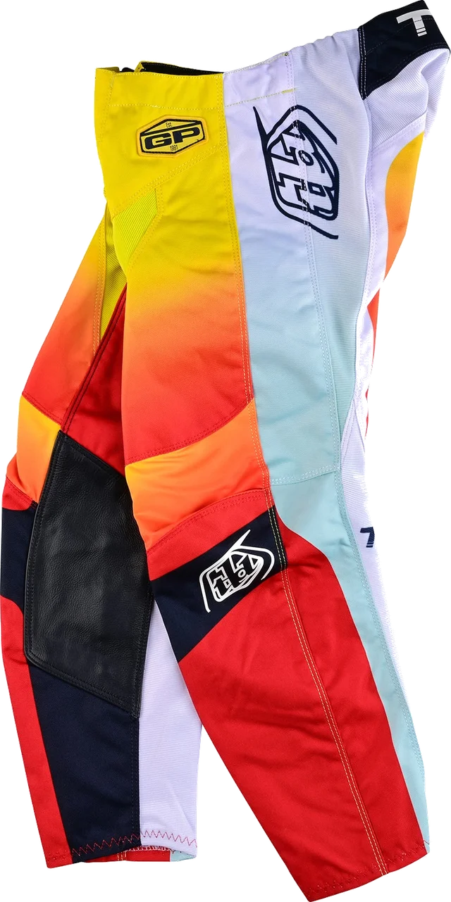 Troy Lee Designs Youth GP Pant Arc Acid Yellow / Red, ACID YELLOW / RED