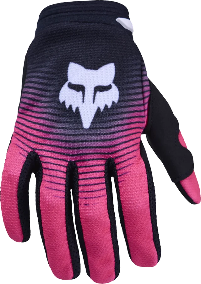 FOX 180 Collect Girls Motocross Gloves, Black/Pink