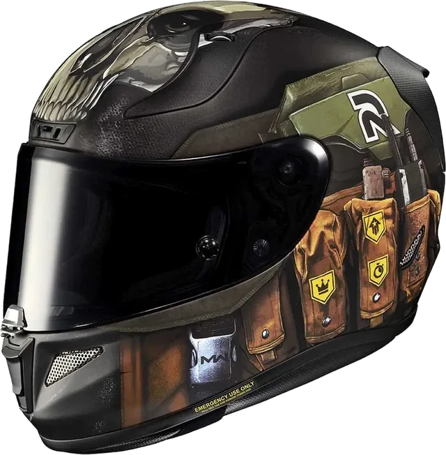 Hjc Rpha 11 Ghost Call Of Duty Helmet, black/green