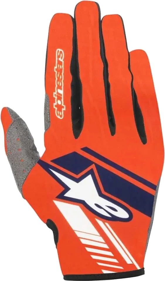 Alpinestars Neo Gloves, Orange Fluo Dark Blue
