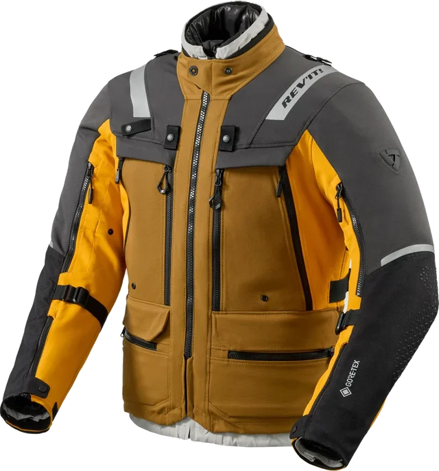 REV'IT! Rev'it Defender 4 Gore-Tex® Jacket - Black / Ochre Yellow, Black / Ochre Yellow