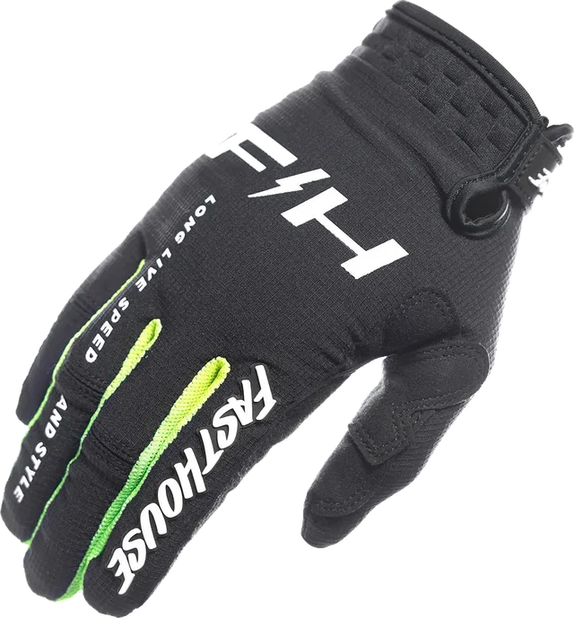 Fasthouse Elrod Nitro Glove - Black Neon, black neon