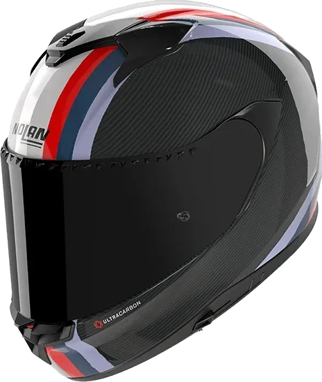Nolan X-904 Ultra Carbon Gemini 351 - Carbonio / Bianco / Rosso / Blue