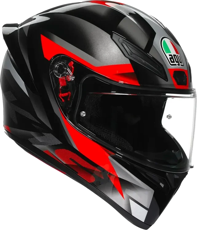 Agv K1 S E22.06 Helmet Fastlap Black/Grey/Red Gloss